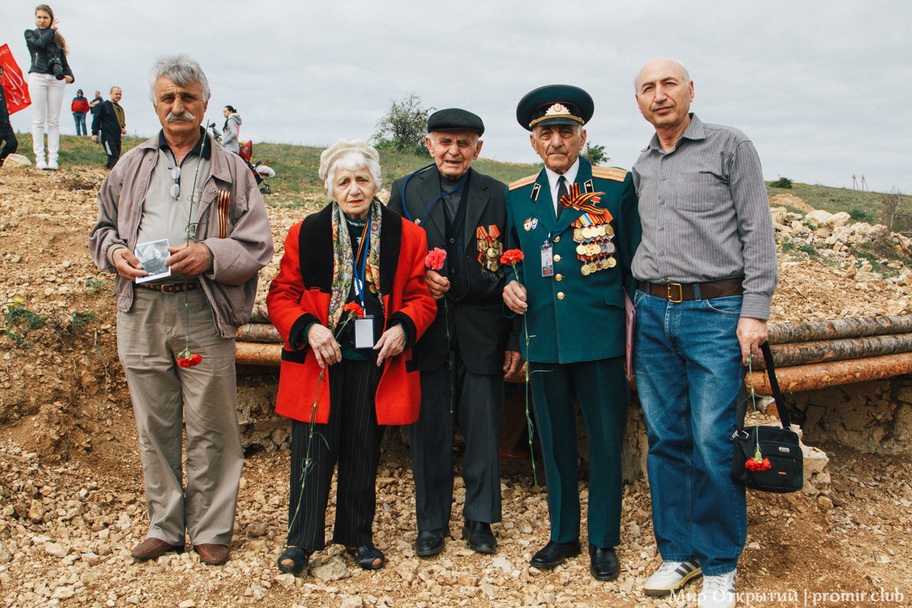 Встреча ветеранов на высоте Горная, Севастополь